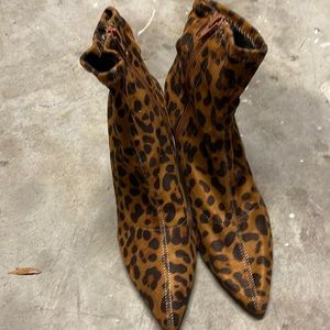 Leopard booties